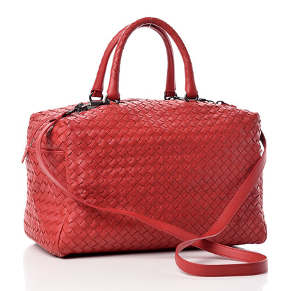 Bottega Veneta Nappa Intrecciato Satchel Corniola 4 of 16