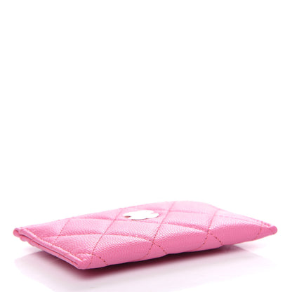 Chanel Caviar Quilted Card Holder Pink 4 of 9