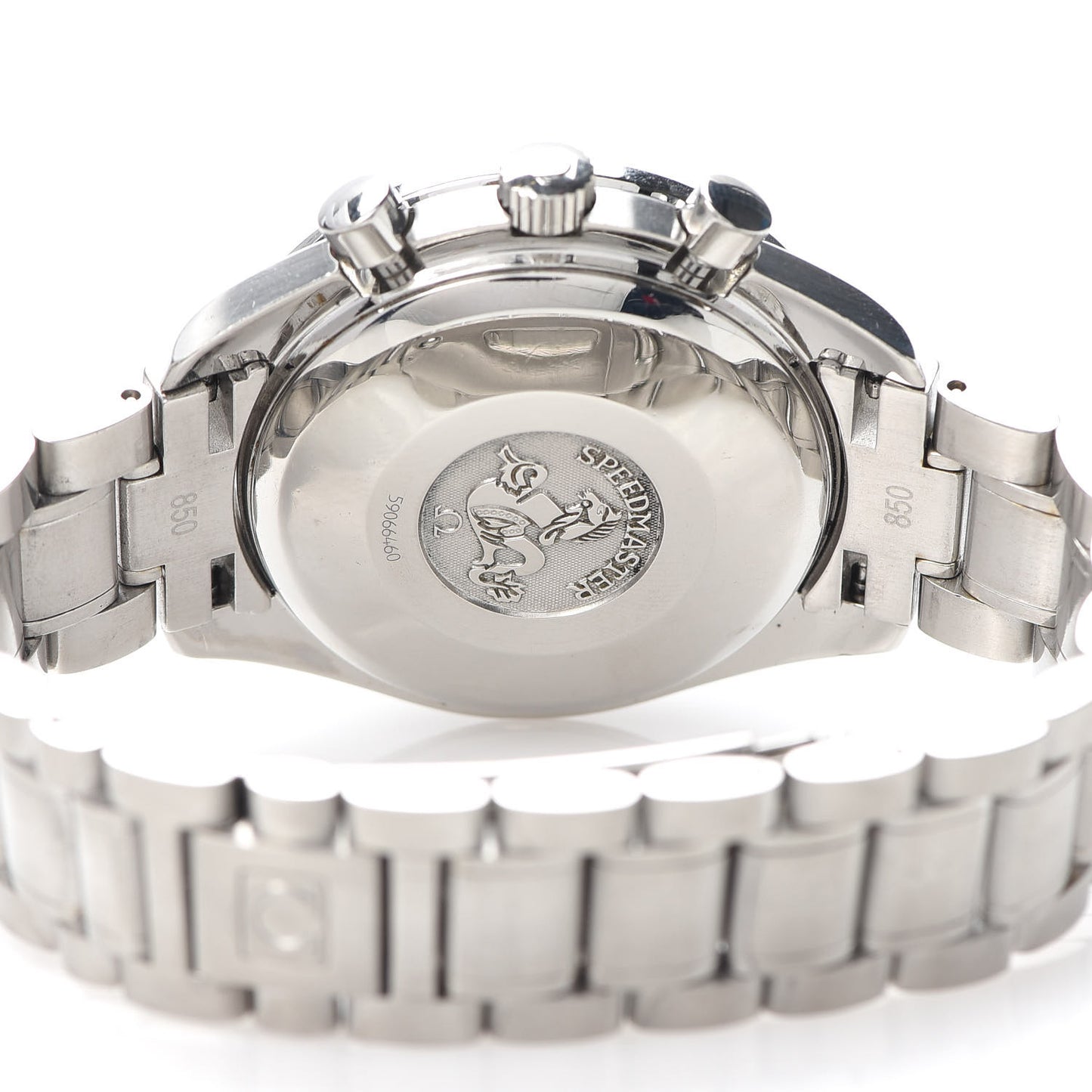 Stainless Steel 39mm Speedmaster Chronograph Automatic Watch Black 3513.50