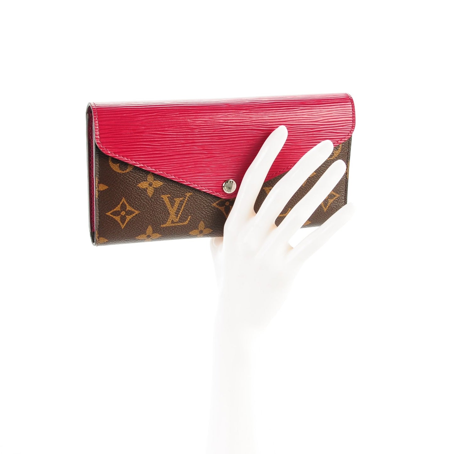 Monogram Epi Marie-Lou Long Wallet Fuchsia