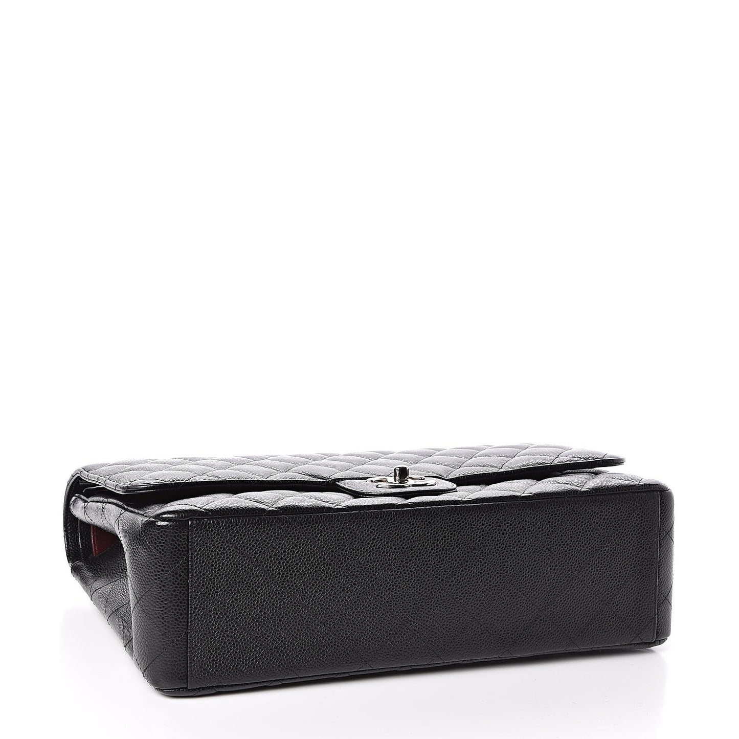 Caviar Quilted Maxi Double Flap Black