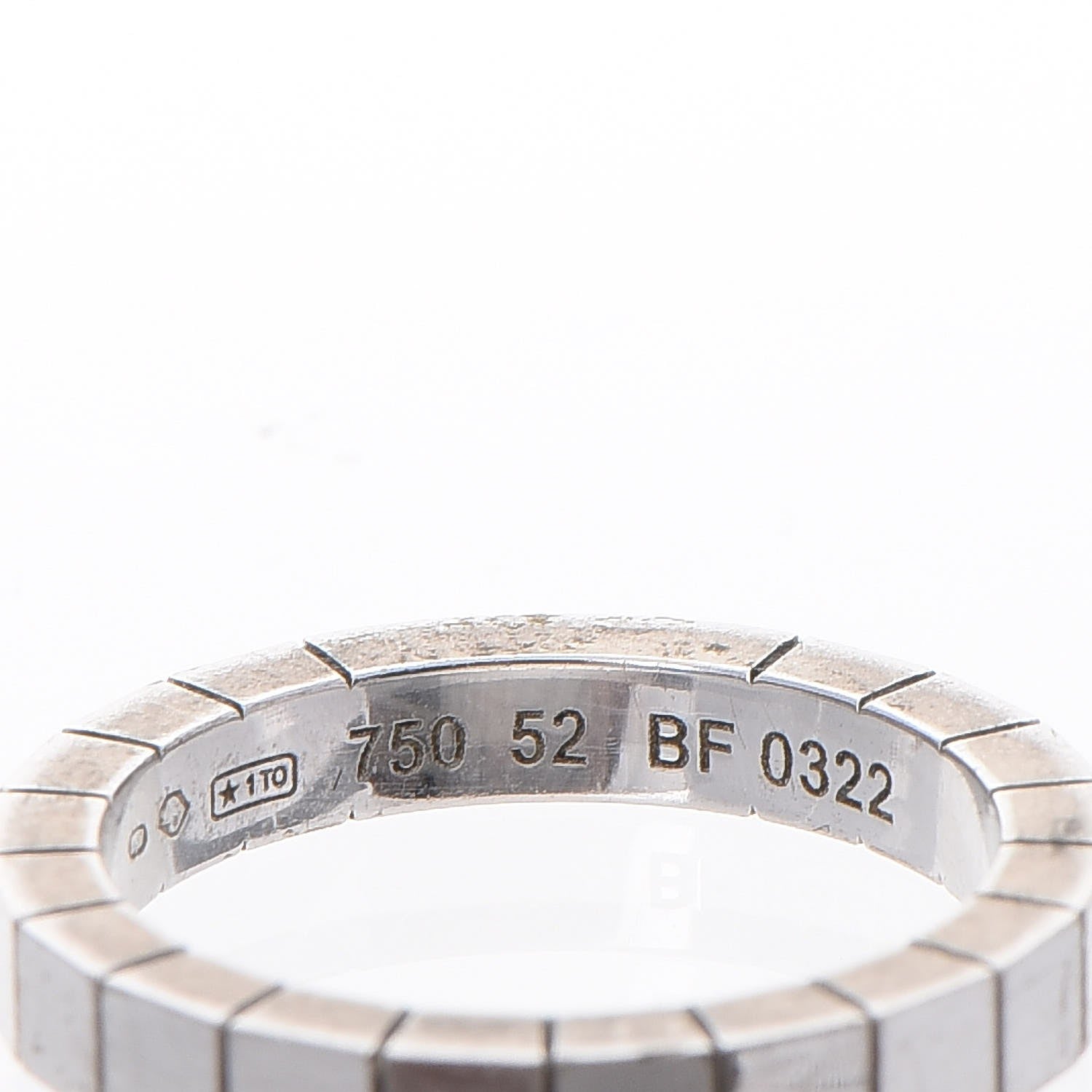Cartier 18K White Gold Lanieres Ring 52 6 4 of 4