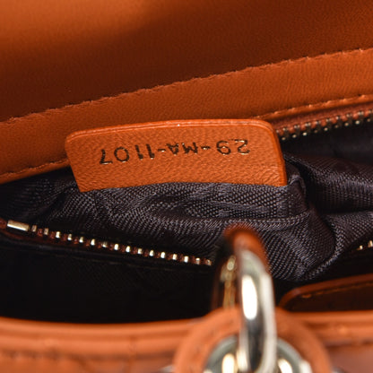 Christian Dior Lambskin Cannage Small My Lady Dior Tan 7 of 7