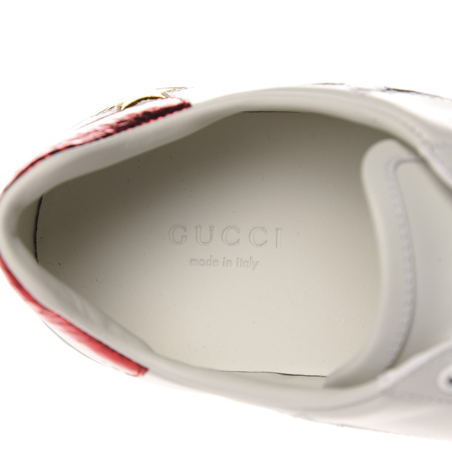 Gucci Calfskin Ayers Web Star Embroidered Womens Ace Sneakers 38.5 White Multi 8 of 10