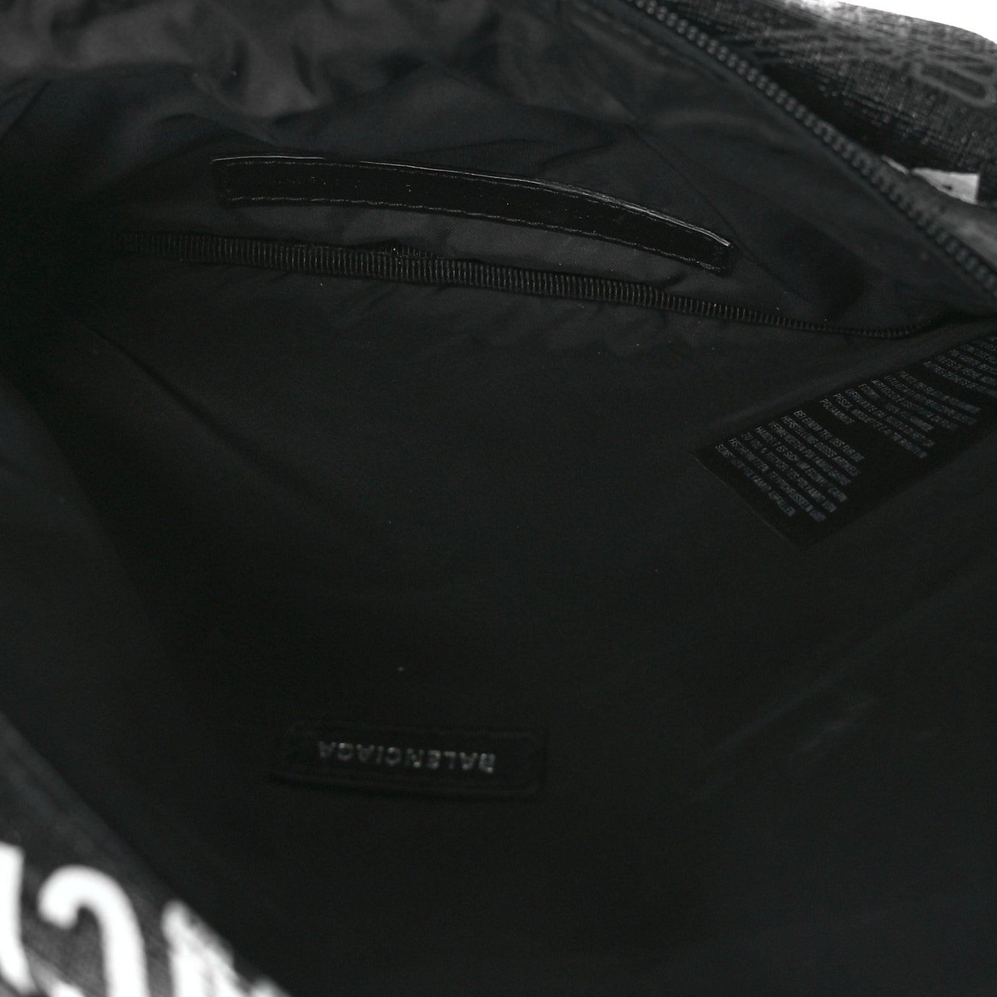 Coated Canvas BB Monogram Allover Logo Medium Signature Beltpack Black Grey White