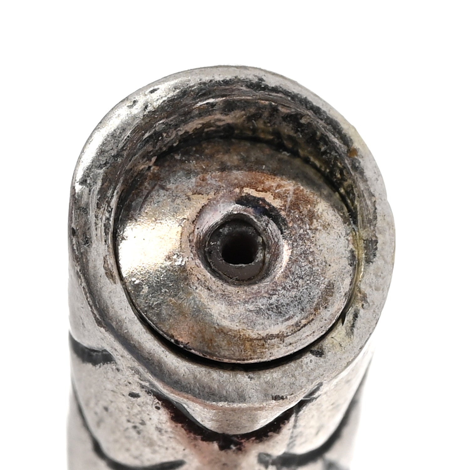 Saint Laurent Brass Bead Snake Earrings Silver 5 of 6