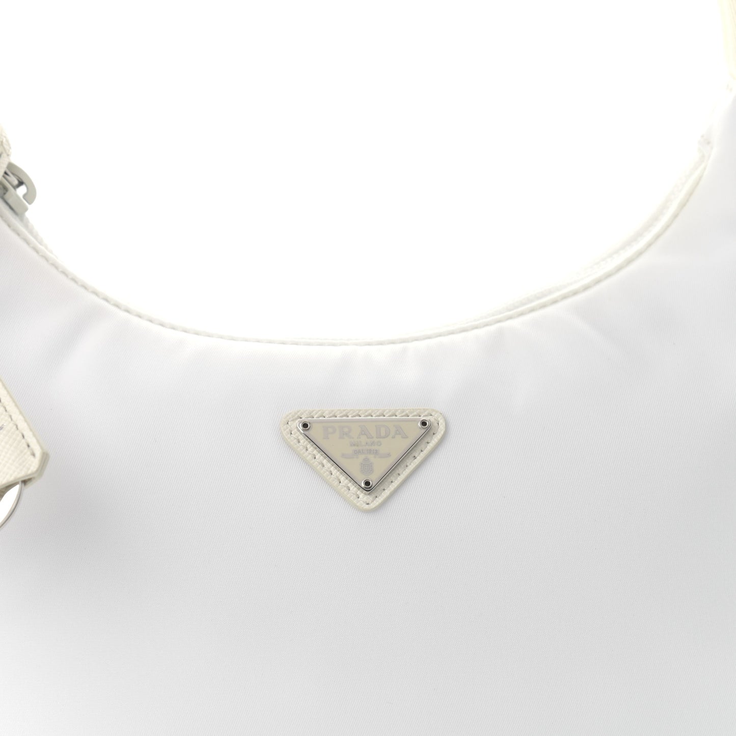 Tessuto Nylon Mini Re-Edition 2000 Bag White