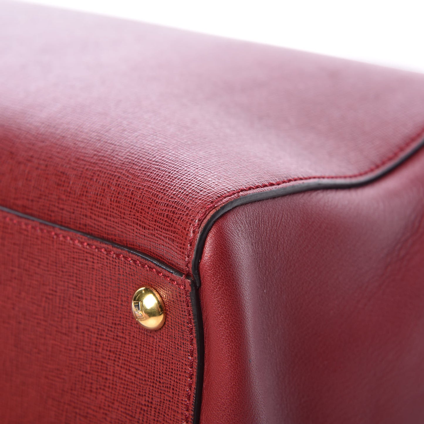 Vitello Elite Regular 2Jours Tote Rosso Scuro Ciliegia