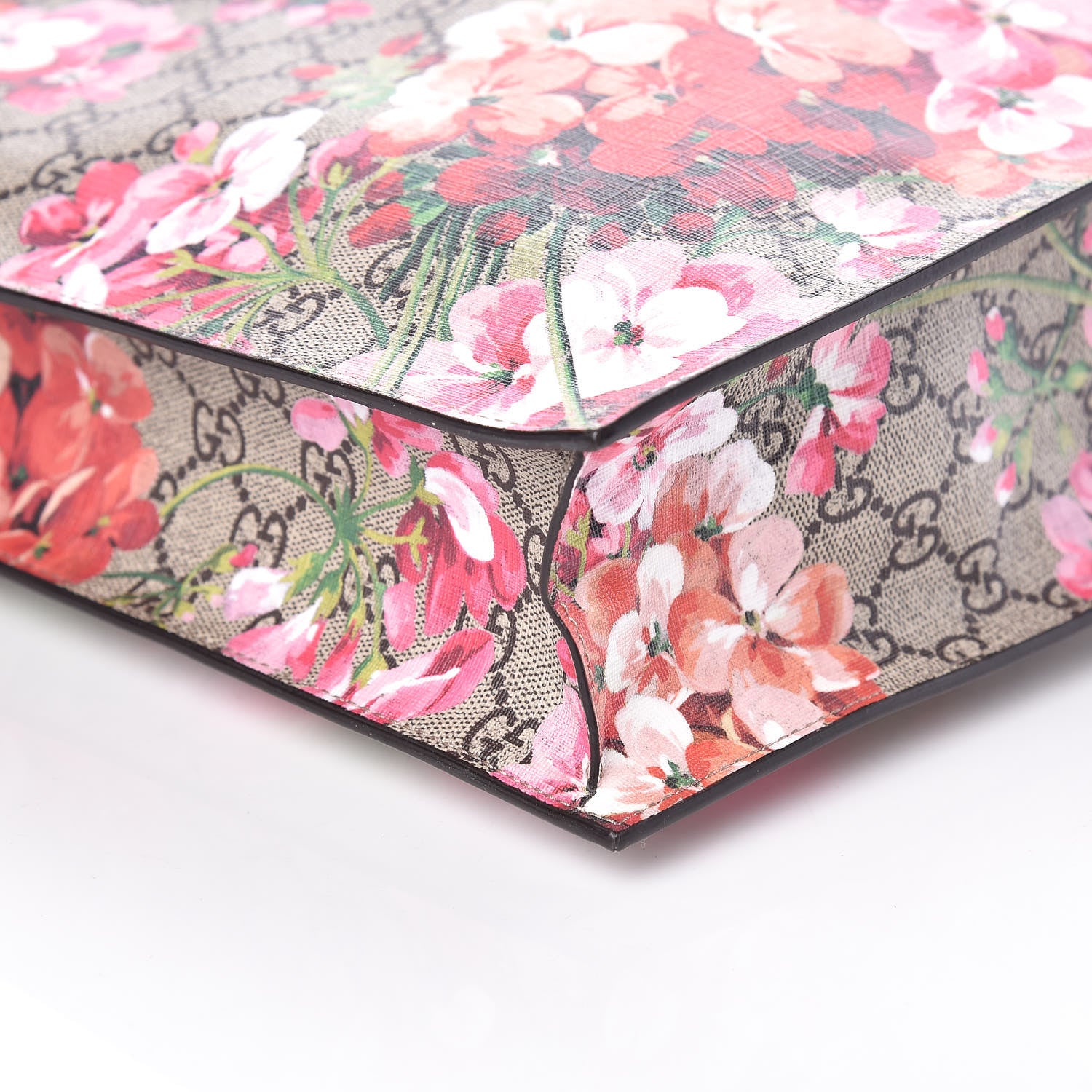 Gucci Soft GG Supreme Monogram Blooms Vertical Tote Beige Multicolor Dry Rose 9 of 9