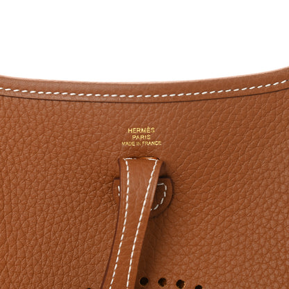 Hermes Taurillon Clemence Evelyne TPM Gold 6 of 9