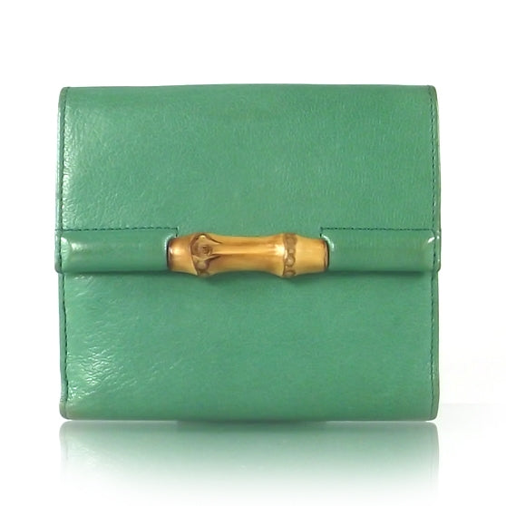 Gucci Leather Bamboo French Wallet 1 of 11
