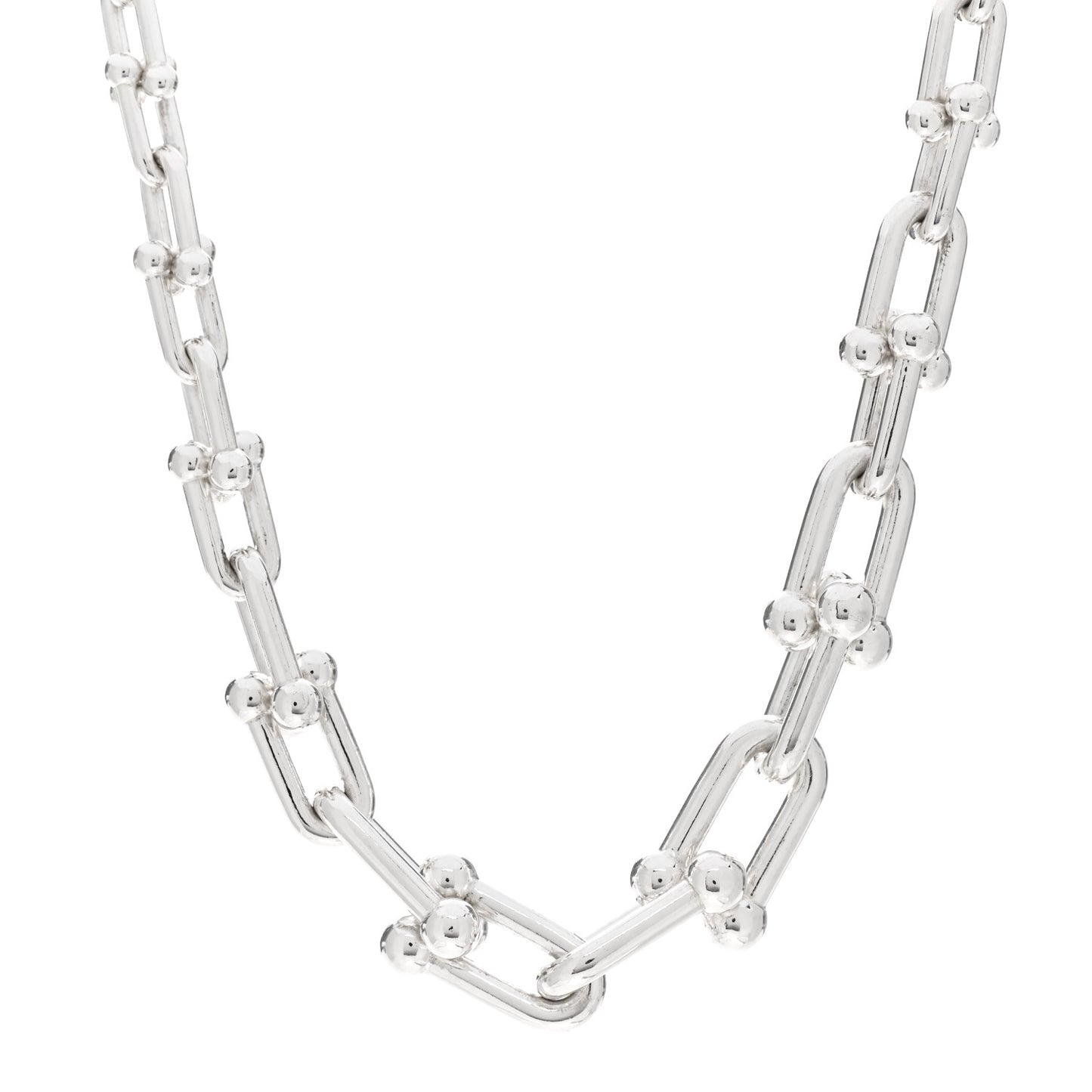 Sterling Silver HardWear Graduated Link Necklace