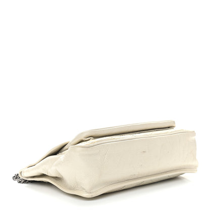 Saint Laurent Crinkled Calfskin Matelasse Monogram Large Niki Chain Satchel Ivory 3 of 12