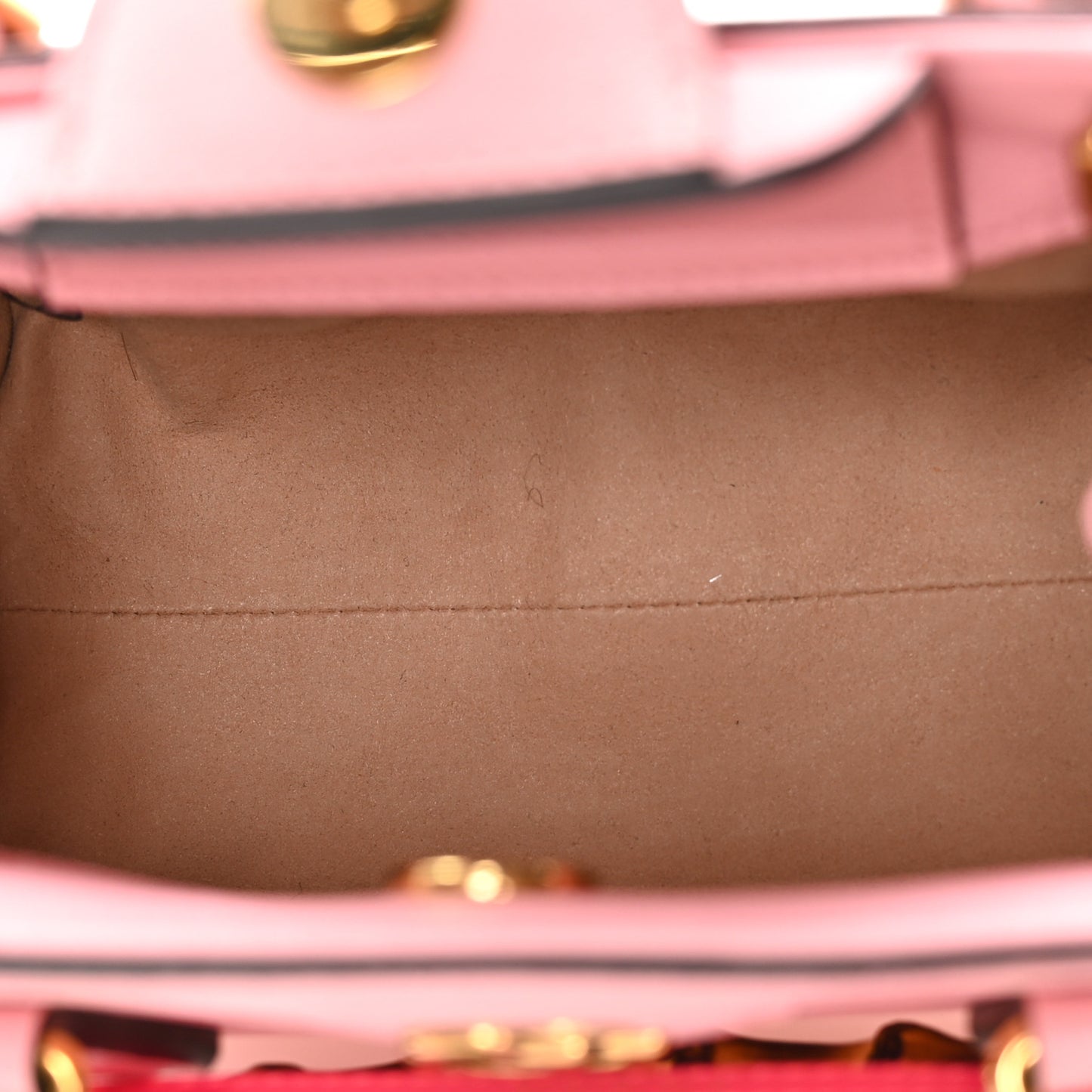 Wonka Grain Calfskin Mini Diana Tote Bag Wild Rose Fuxia Fluo