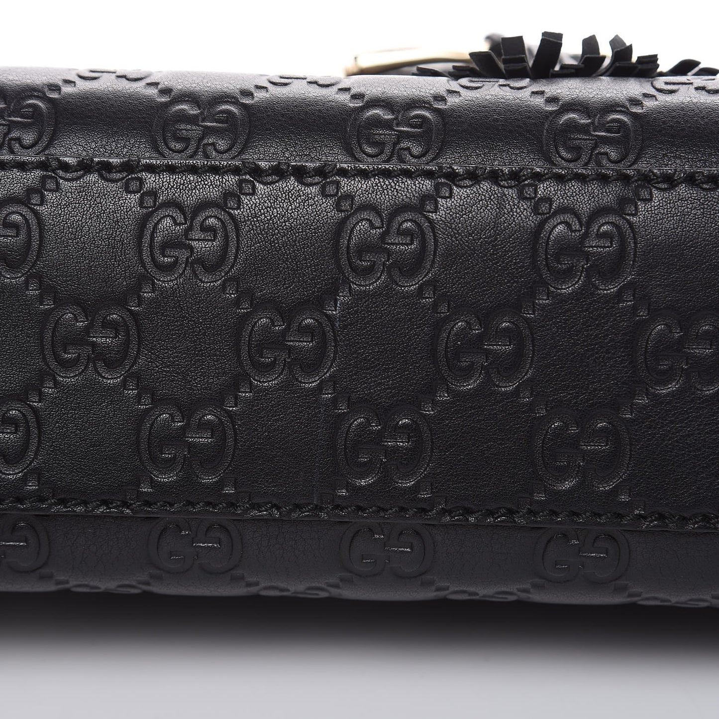 Guccissima Medium Emily Chain Shoulder Bag Black