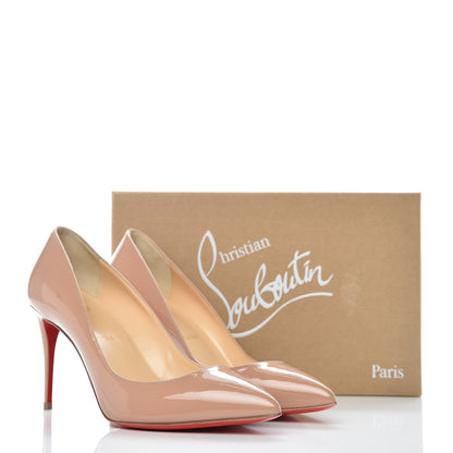 Christian Louboutin Patent Pigalle Follies 85 Pumps 40.5 Nude 12 of 12