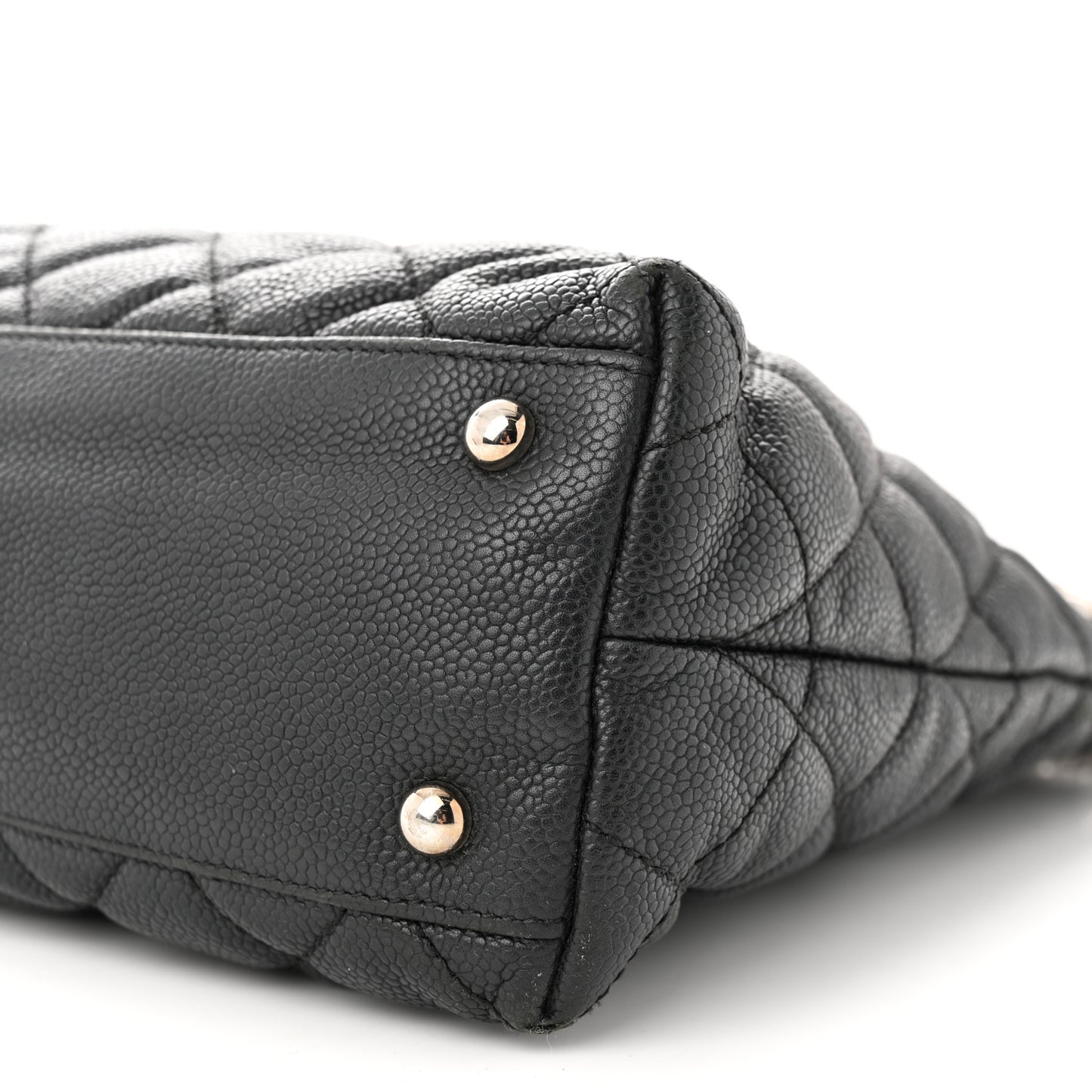 Caviar Quilted Easy Zip Tote Black