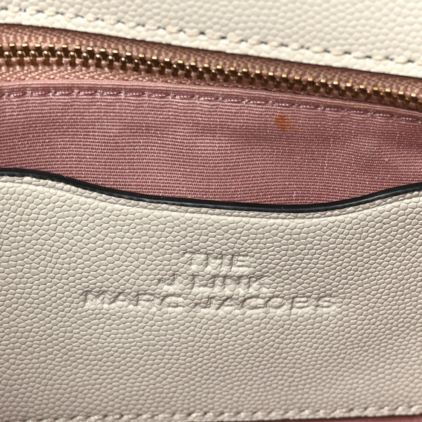 Textured Calfskin The J Link Shoulder Bag Ivory