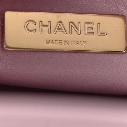 Chanel Shiny Lambskin Quilted 31 Shopping Bag Light Purple 6 of 10