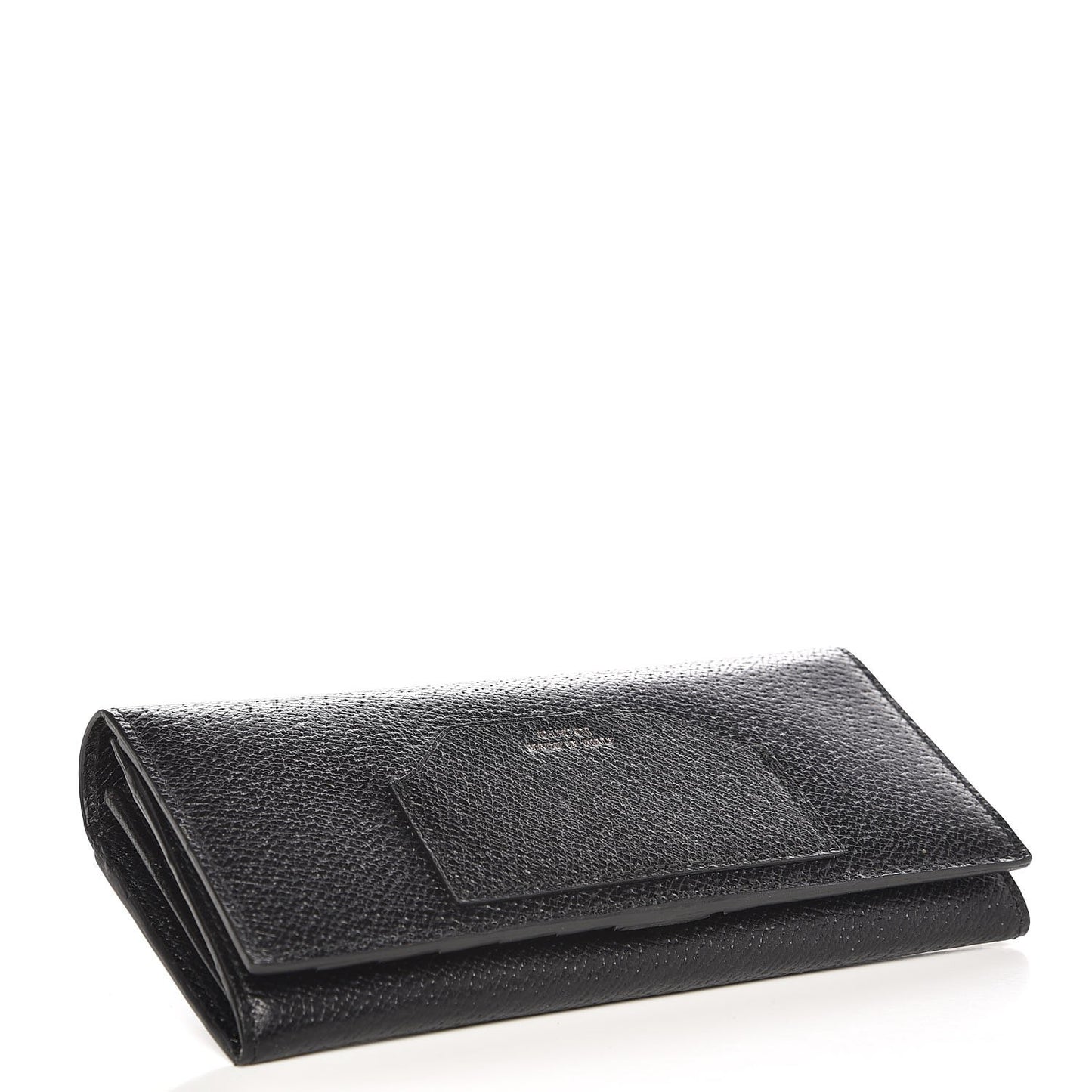 Calfskin Dandy New Chester Continental Flap Wallet Black