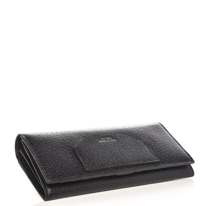 Gucci Calfskin Dandy New Chester Continental Flap Wallet Black 3 of 7