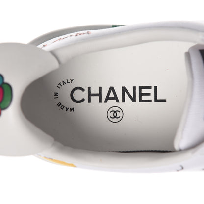Chanel Canvas Printed Pharrell Sneakers 42 White Multicolor 7 of 17