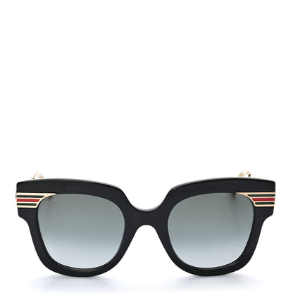 Gucci Acetate Square Frame Web Sunglasses GG0281SA Black 2 of 8