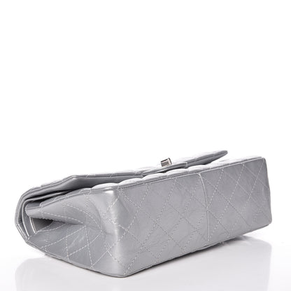 Chanel Metallic Aged Calfskin Quilted 2.55 Reissue 226 Flap Silver 4 of 11