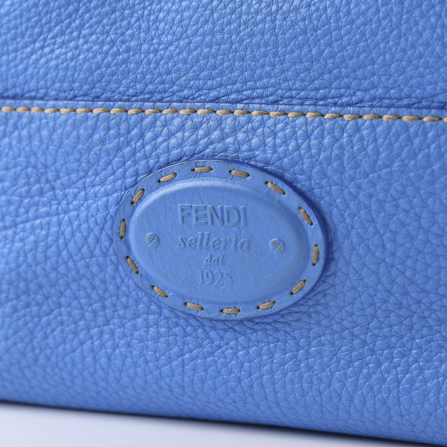 Fendi Calfskin Romano Selleria 2Bag Blue 9 of 9