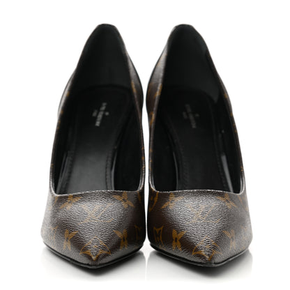 Louis Vuitton Monogram Cherie Pumps 40 Black 2 of 8
