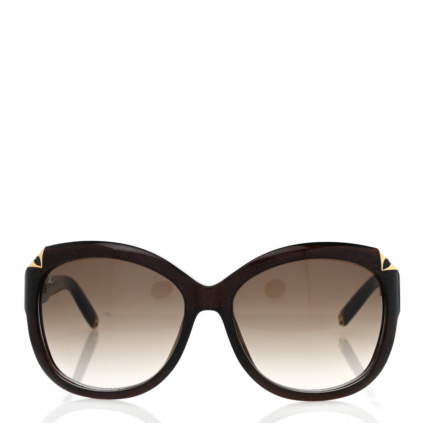Acetate Hortensia Cat Eye Sunglasses Z0486W Brown Glitter