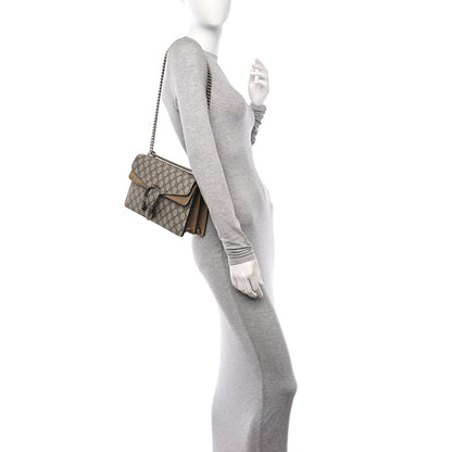 Gucci GG Supreme Monogram Small Dionysus Shoulder Bag Taupe 3 of 13