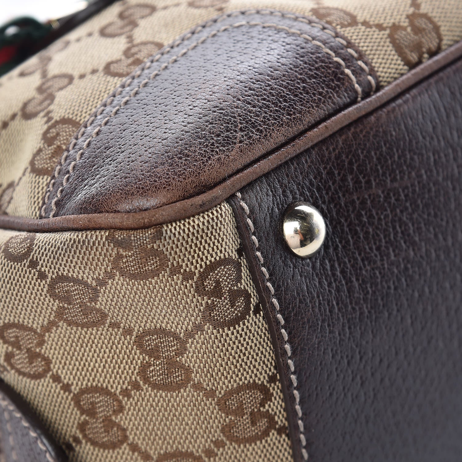 Gucci Monogram Small Princy Satchel Dark Brown 16 of 16