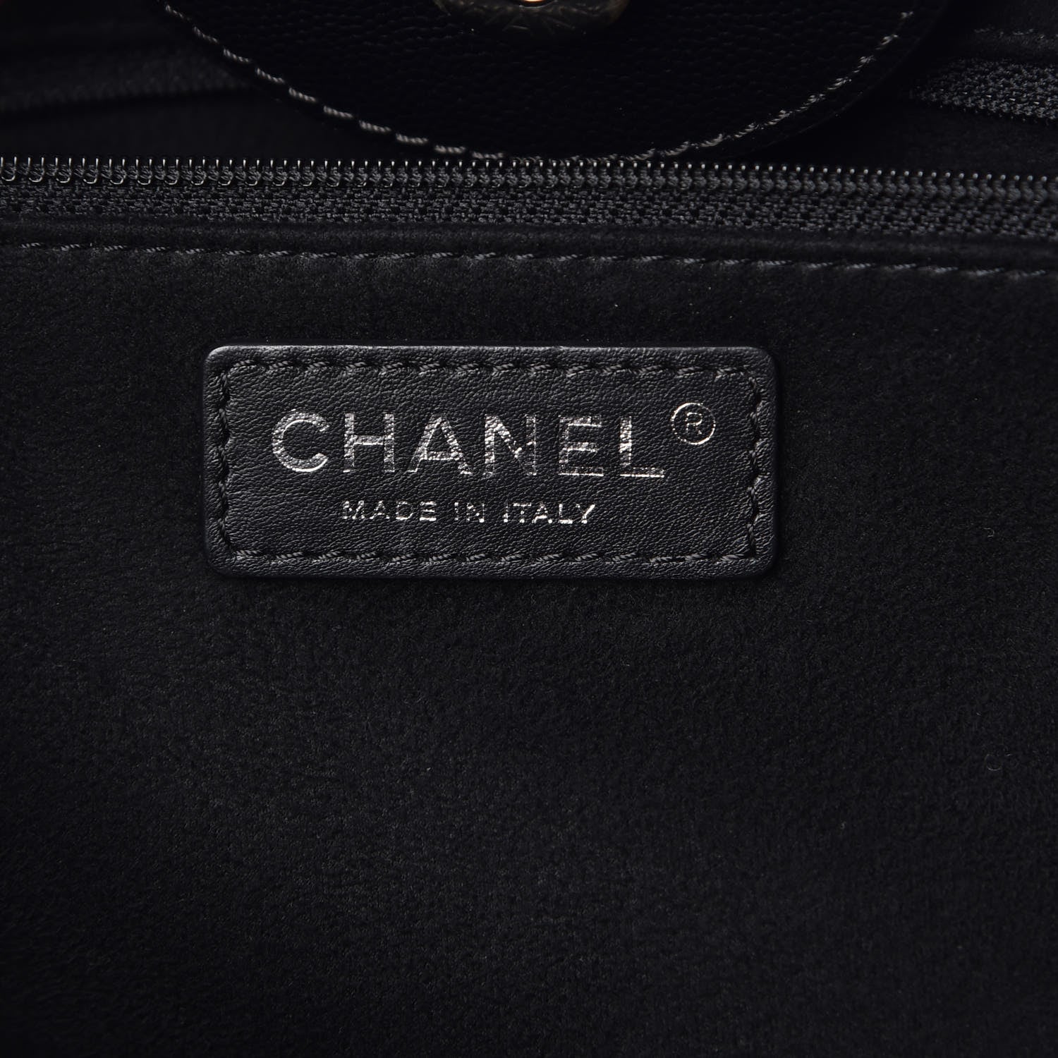 Chanel Caviar Small Studded Deauville Tote Black 7 of 10