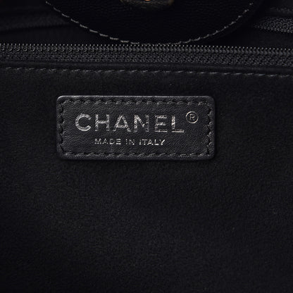Chanel Caviar Small Studded Deauville Tote Black 7 of 10