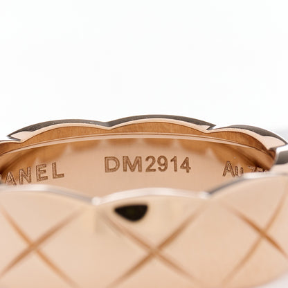 Chanel 18K Beige Gold Small Coco Crush Ring 55 7.25 8 of 9