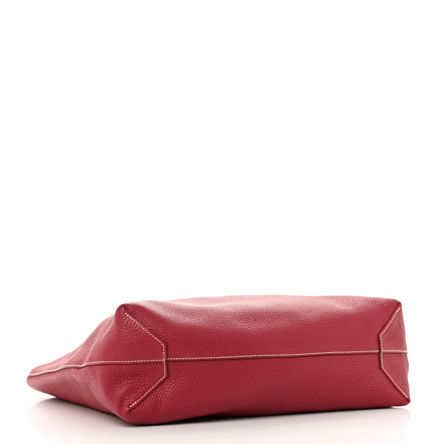 Hermes Taurillon Clemence Double Sens 45 Reversible Tote Rubis Bougainvillea 6 of 19