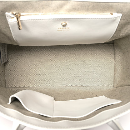 Versace Calfskin Large Palazzo Empire Bag White 4 of 8