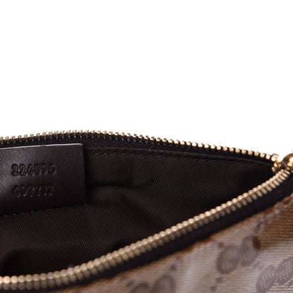 Gucci Crystal Monogram Pouch Dark Brown 9 of 9