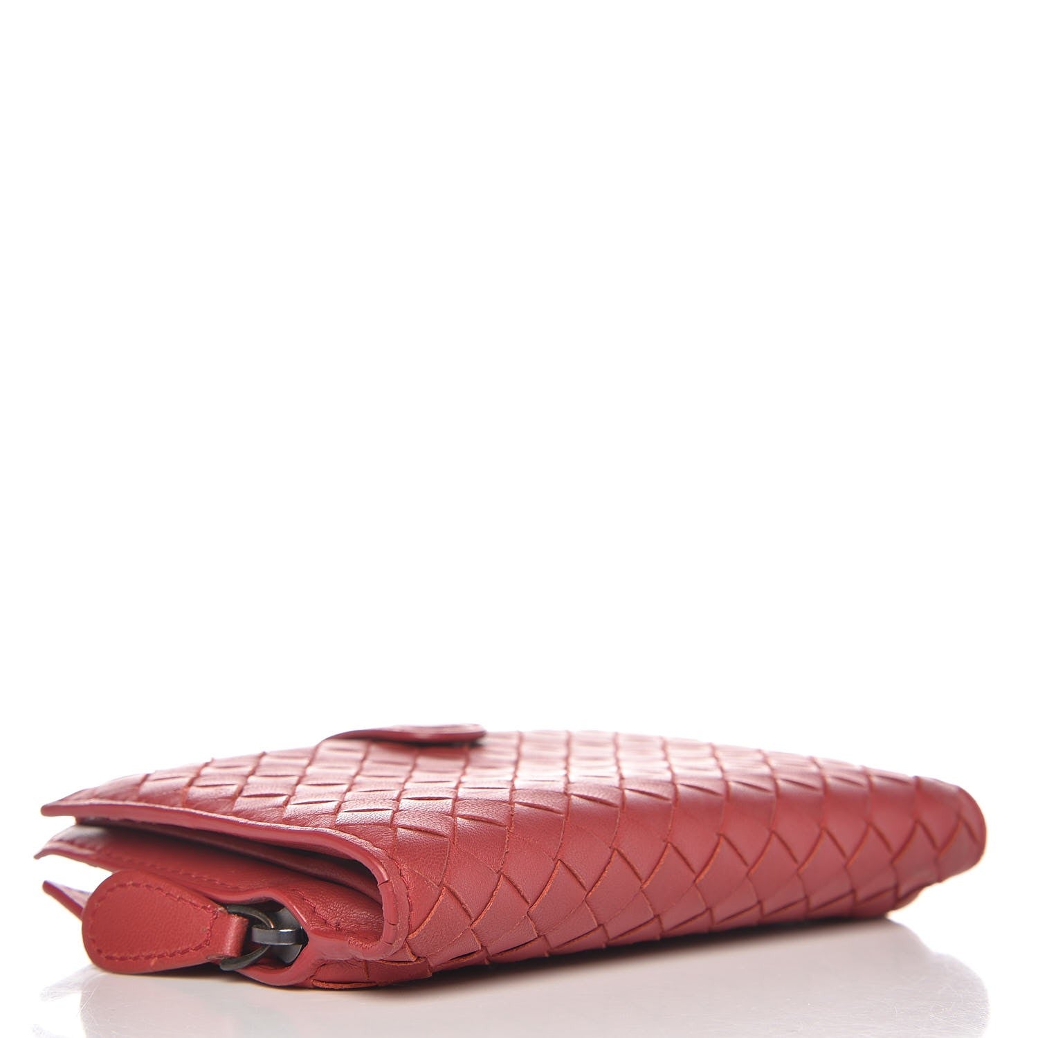 Bottega Veneta Nappa Intrecciato French Wallet China Red 4 of 12