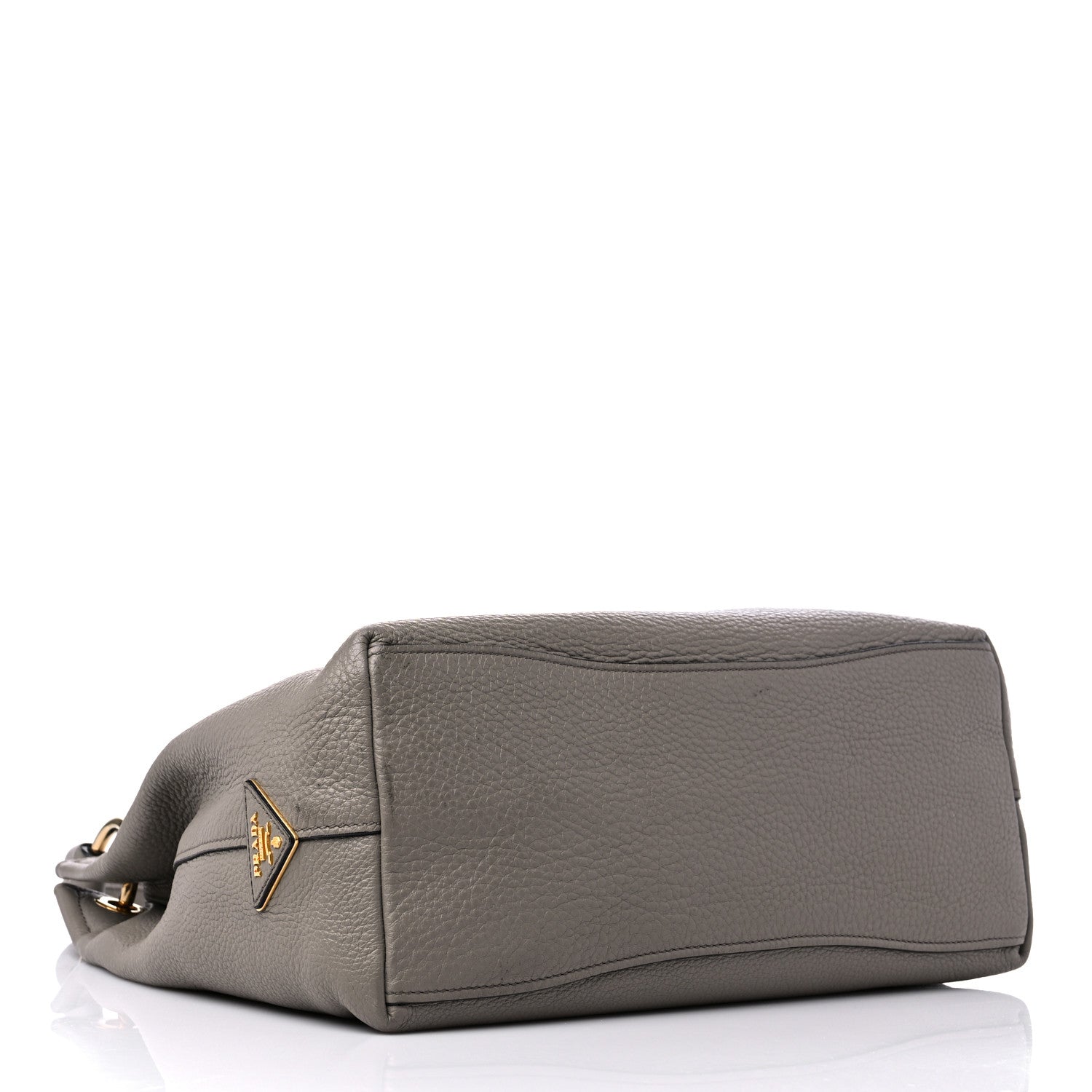 Prada Vitello Phenix Logo Hobo Argilla 4 of 13