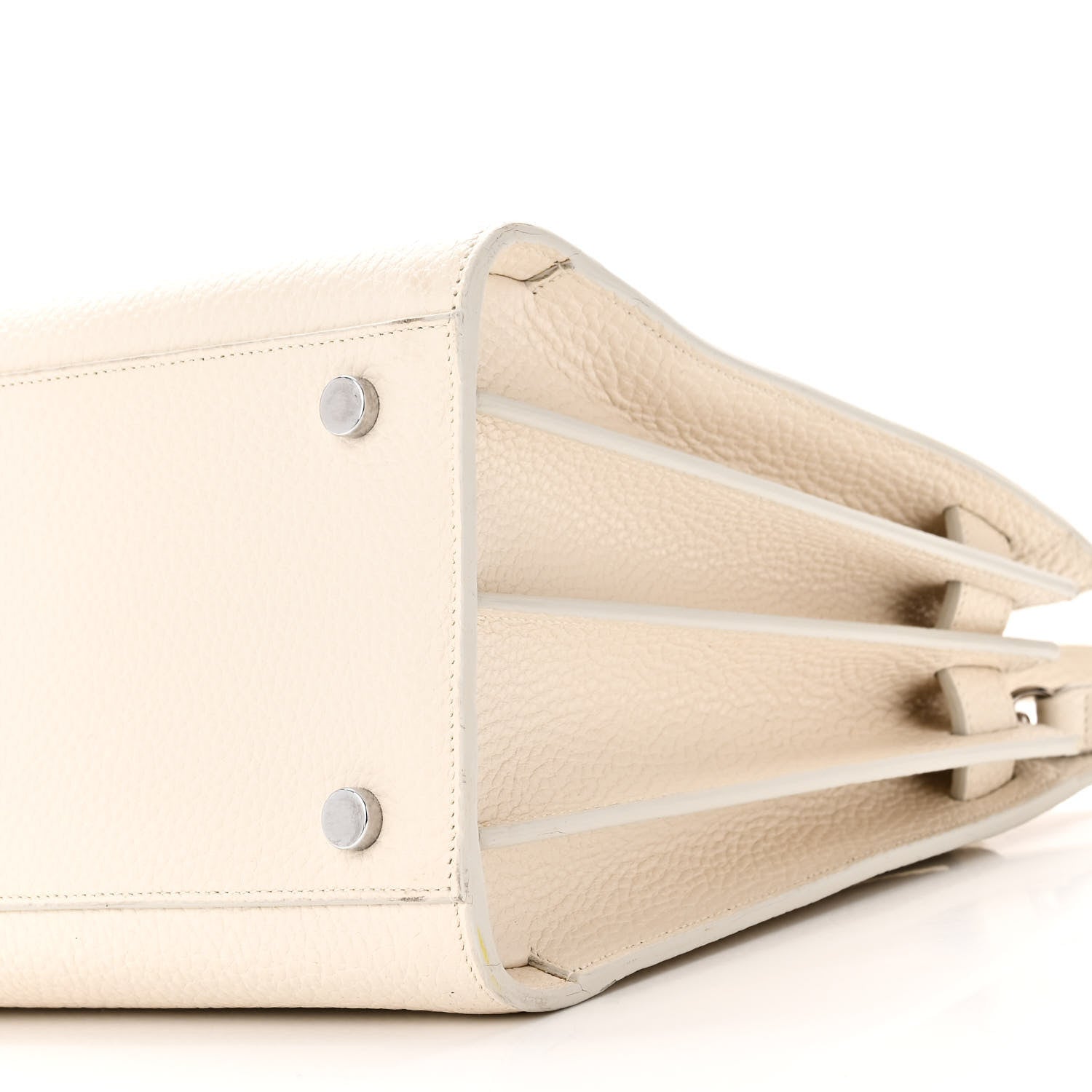 Saint Laurent Grained Calfskin Small Sac De Jour Dove White 10 of 10
