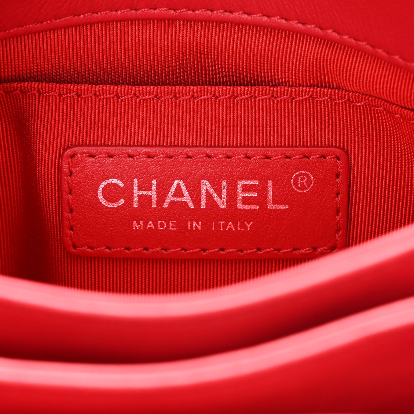 Calfskin Mini Tramezzo Flap Red