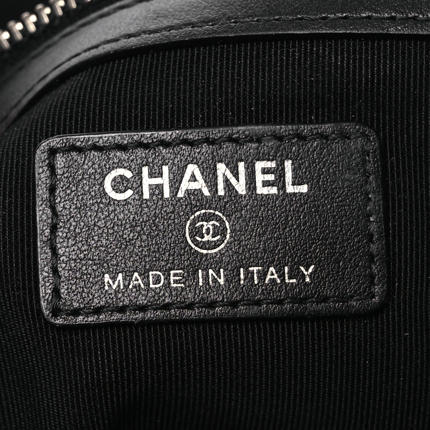 Chanel Patent Calfskin Quilted Medium Boy Cosmetic Case Black 7 of 15