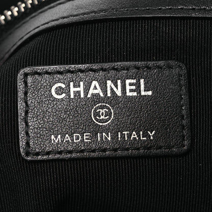 Chanel Patent Calfskin Quilted Medium Boy Cosmetic Case Black 7 of 15