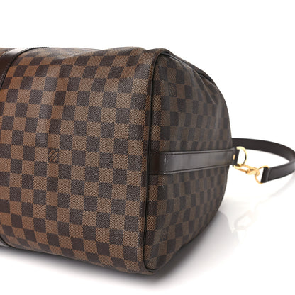 Louis Vuitton Damier Ebene Keepall Bandouliere 55 8 of 9