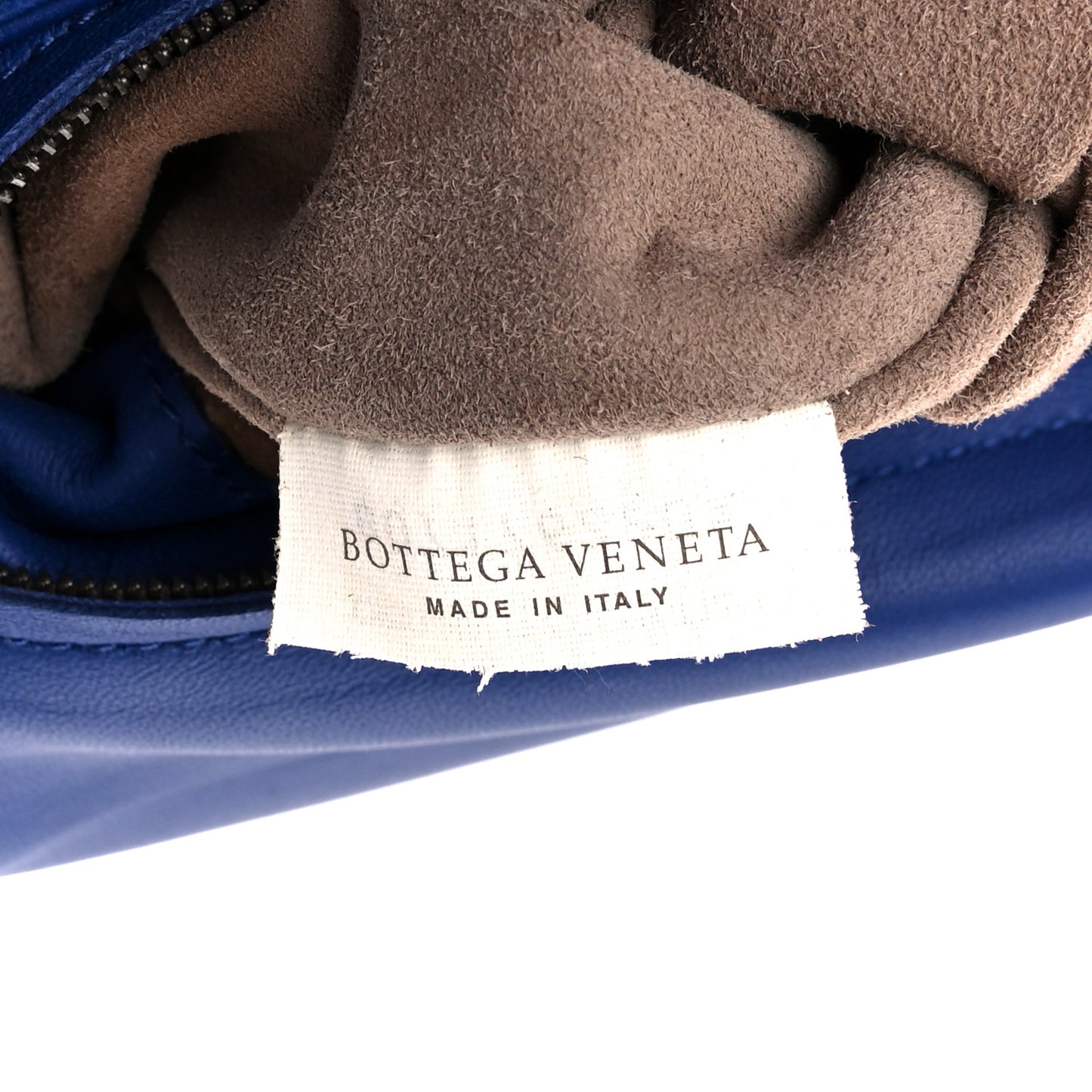 Nappa Intrecciato Olimpia Shoulder Bag Cobalt