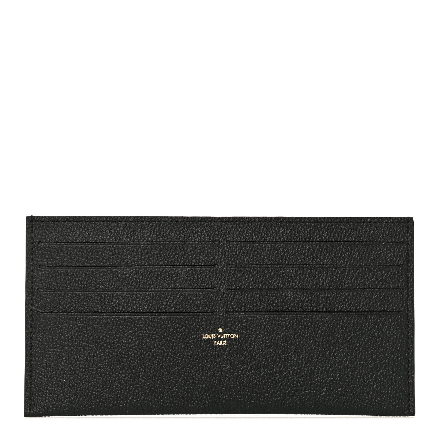 Louis Vuitton Calfskin Felicie Chain Wallet Card Holder Insert Black 1 of 8