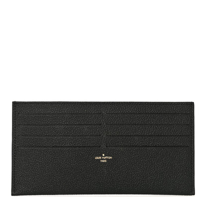 Louis Vuitton Calfskin Felicie Chain Wallet Card Holder Insert Black 1 of 8