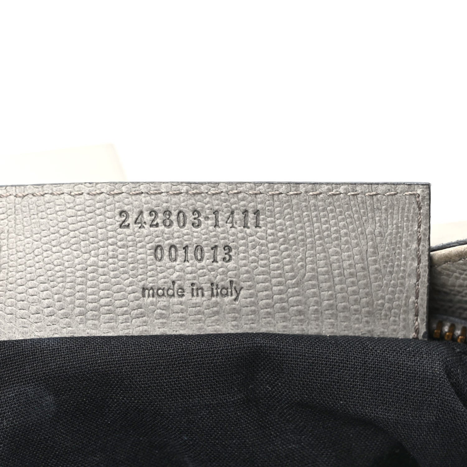 Balenciaga Agneau Lizard Embossed Classic Hardware Hip Gris Clair 7 of 15
